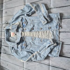 GB Girls distressed denim jacket